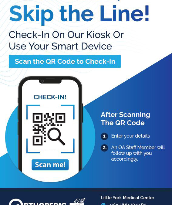 Skip The line, Use QR Check-In