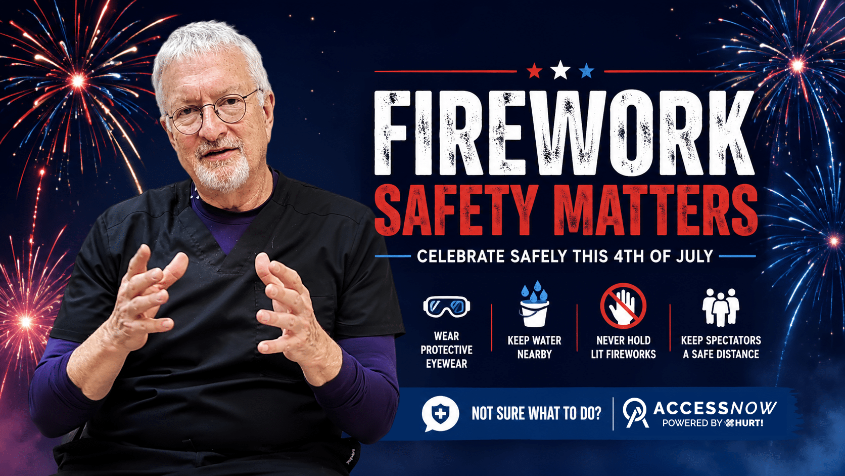 Dr. Bamberger explains how to prevent injuries this 4th of July when using fireworks